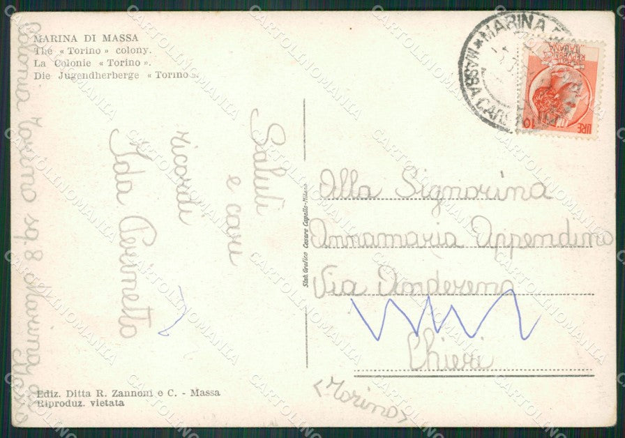 Massa Marina di FG cartolina ZK6787 – retro