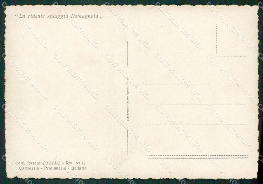 Rimini Bellaria STRAPPINO FG cartolina ZK6816 – retro