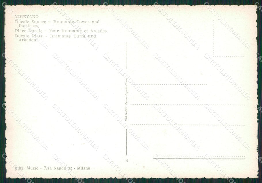 Pavia Vigevano FG cartolina ZK6823 – retro