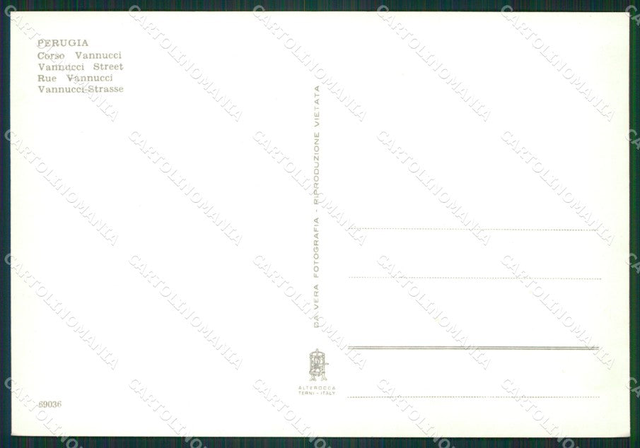 Perugia Città Auto FG cartolina ZK6832 – retro