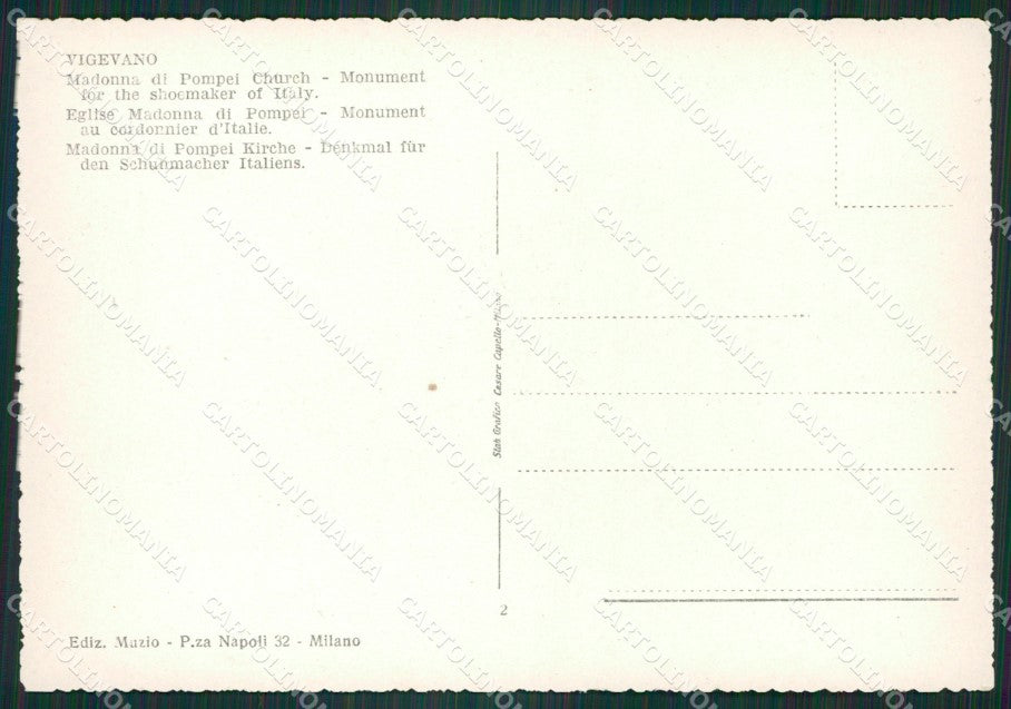 Pavia Vigevano FG cartolina ZK6839 – retro