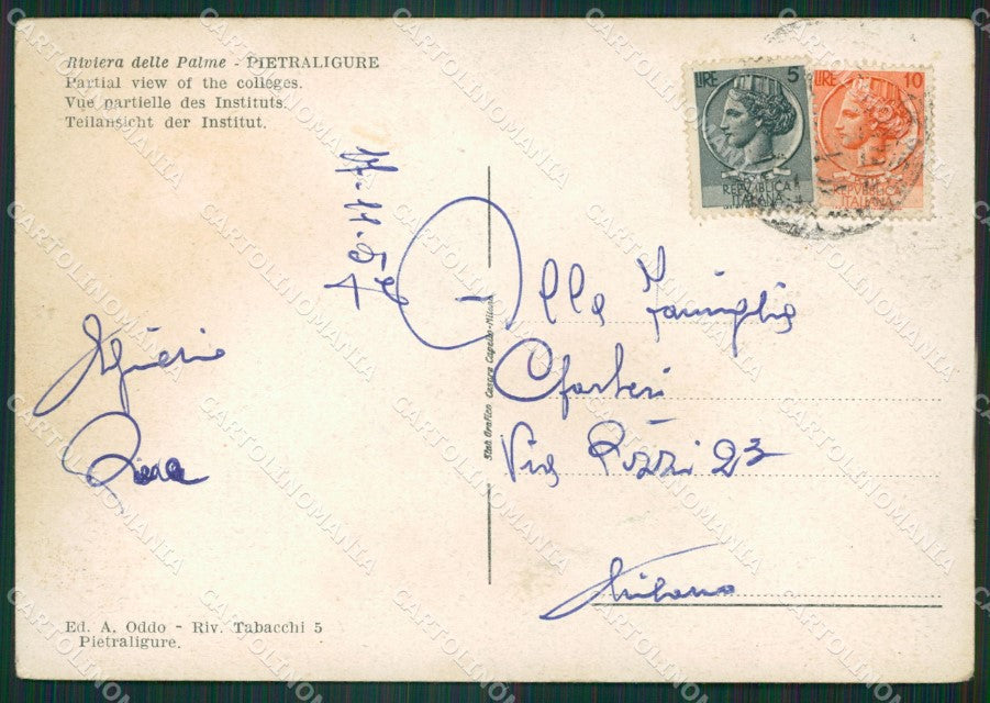 Savona Pietraligure FG cartolina ZK6843 – retro