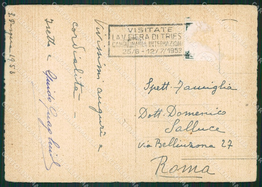 Trieste Città FG cartolina ZK6860 – retro
