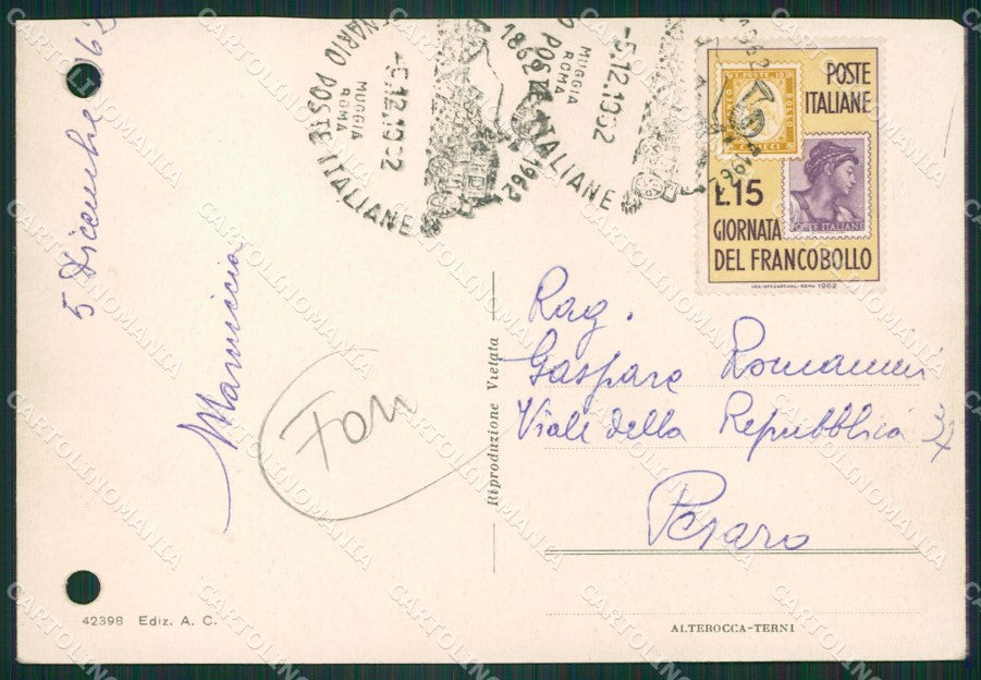 Pesaro Città Auto FORI FG cartolina ZK6861 – retro