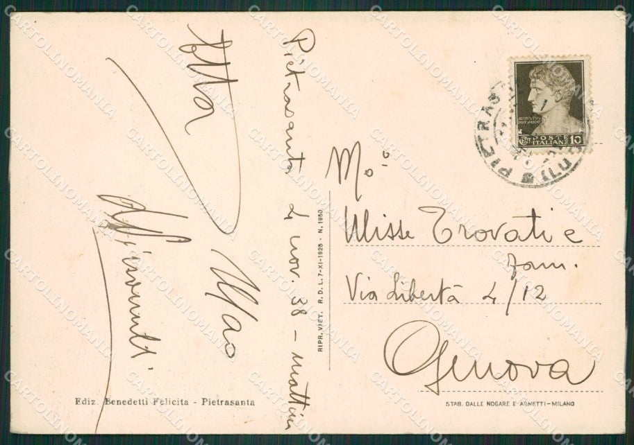 Lucca Pietrasanta FG cartolina ZK6865 – retro