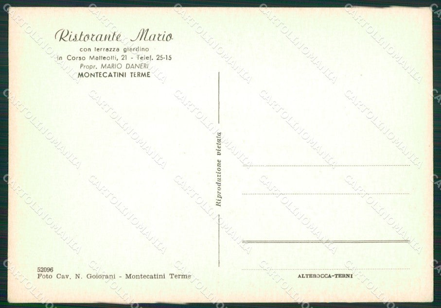 Pistoia Montecatini Terme Auto Foto FG cartolina ZK6866 – retro