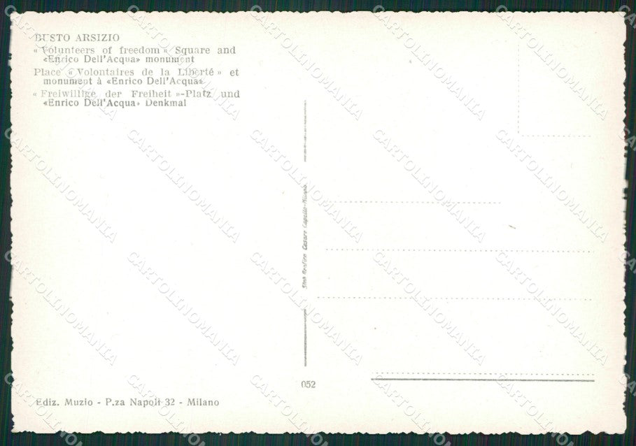 Varese Busto Arsizio FG cartolina ZK6867 – retro