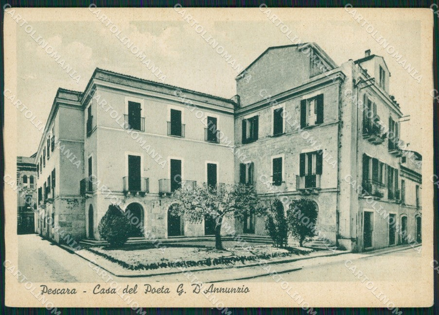 Pescara Città Casa Gabriele D'Annunzio FG cartolina ZK6870 – fronte