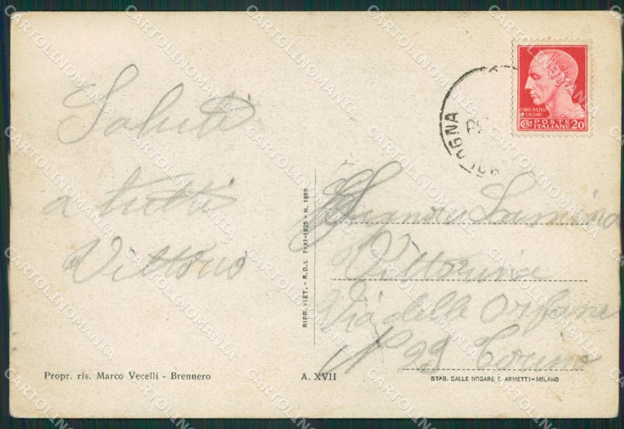 Bolzano Brennero Stazione FG cartolina ZKM6889 – retro