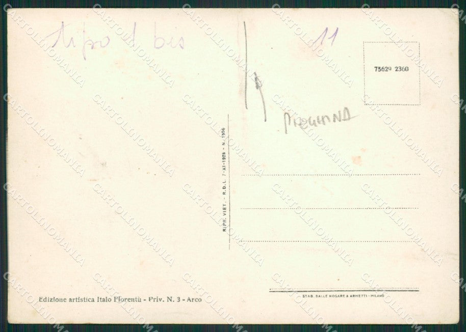 Trento Arco PIEGHINA FG cartolina ZKM6891 – retro