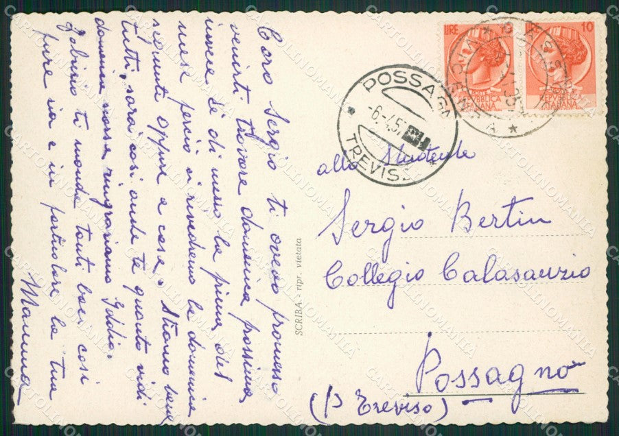 Vicenza Bassano del Grappa FG cartolina ZKM6909 – retro