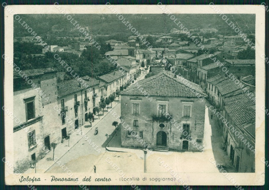 Avellino Solofra TRACCE UMIDO PIEGHE FG cartolina ZKM6917 – fronte