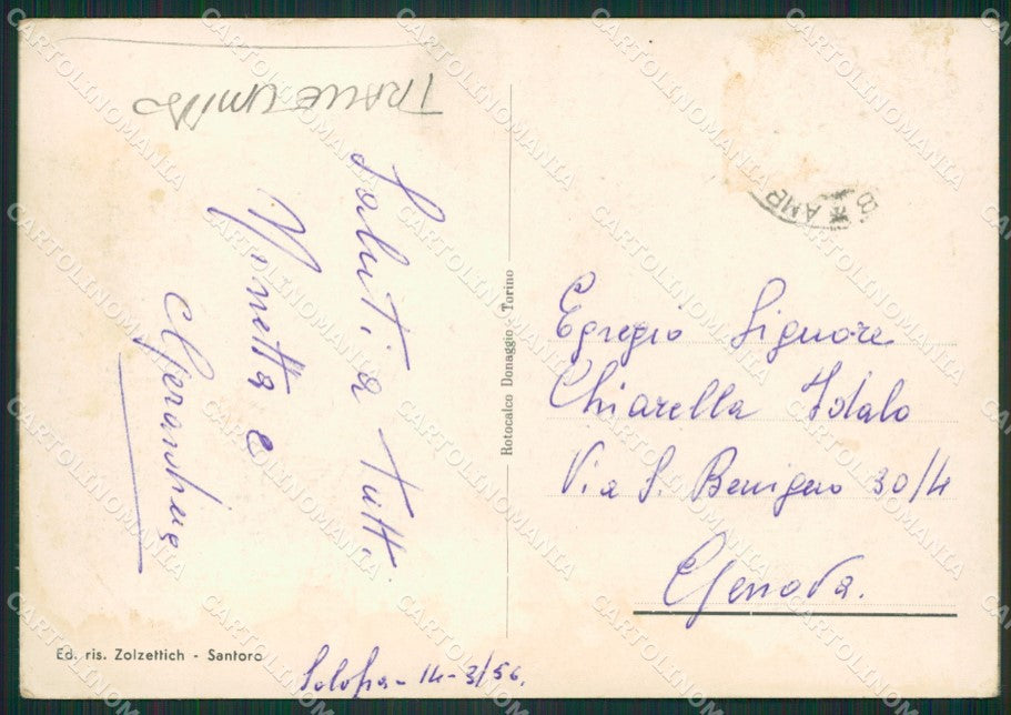 Avellino Solofra TRACCE UMIDO FG cartolina ZKM6918 – retro