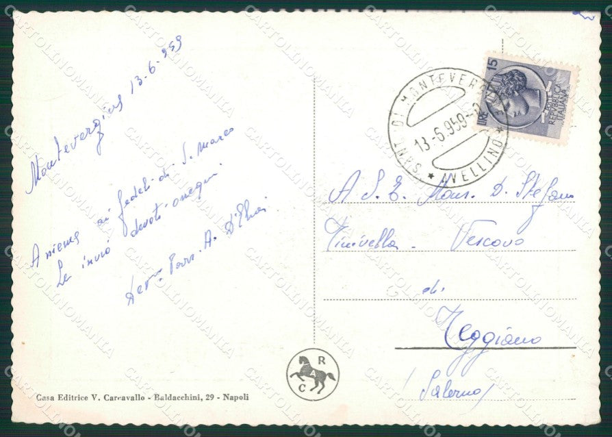 Avellino Mercogliano Montevergine Saluti da FG cartolina ZKM6919 – retro