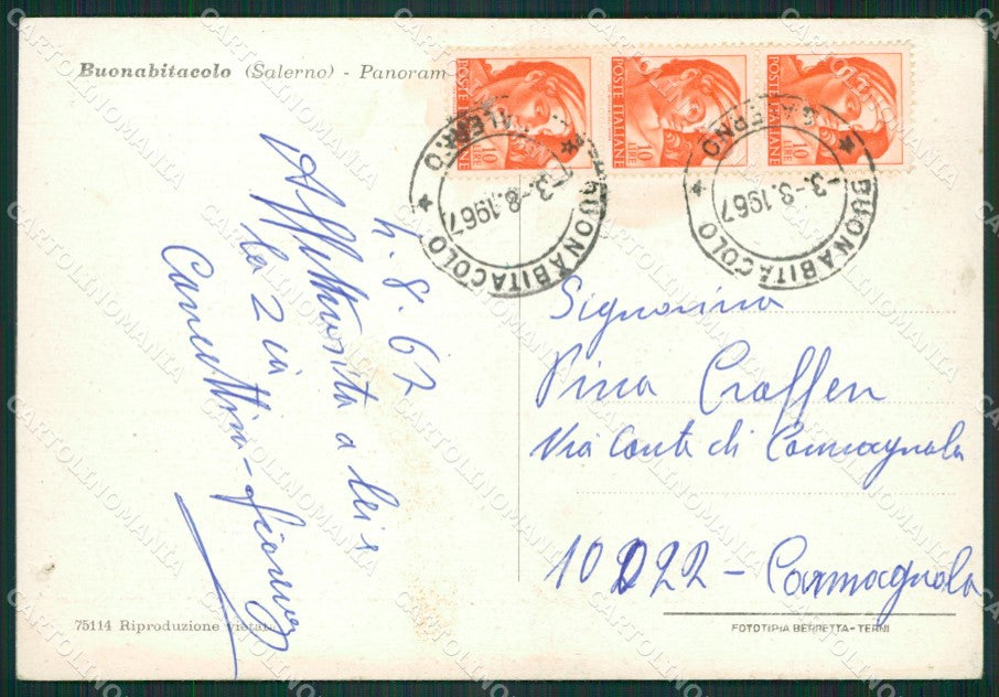 Salerno Buonabitacolo FG cartolina ZKM6929 – retro