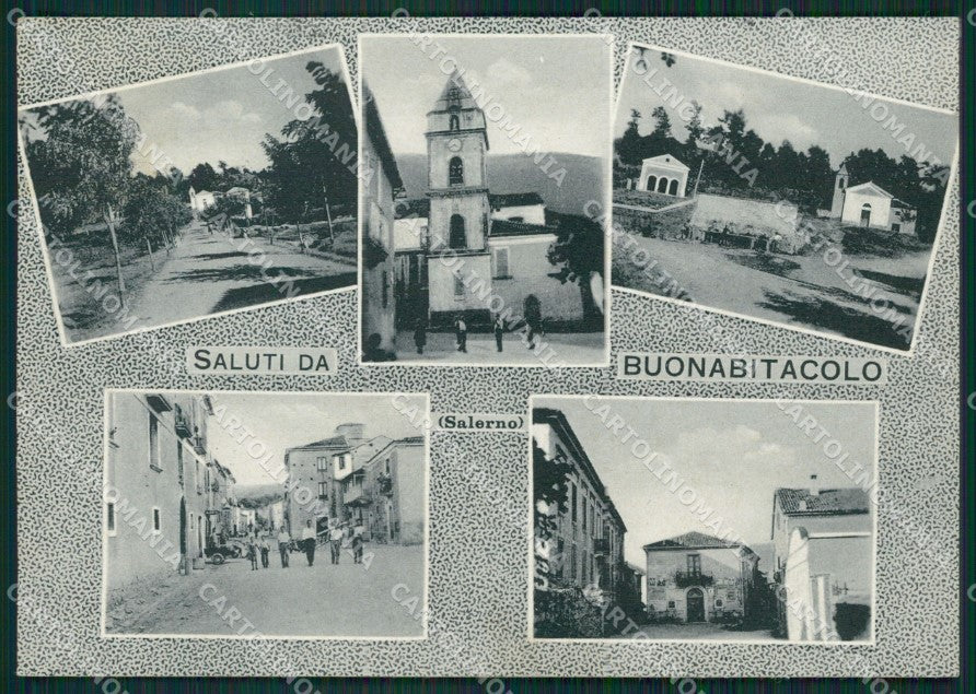 Salerno Buonabitacolo Saluti da PIEGA FG cartolina ZKM6934 – fronte