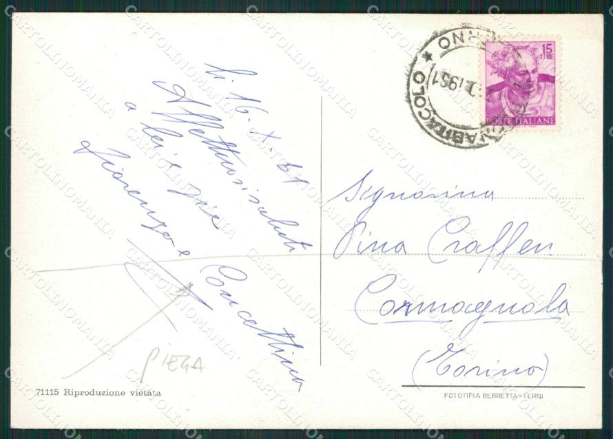 Salerno Buonabitacolo Saluti da PIEGA FG cartolina ZKM6934 – retro
