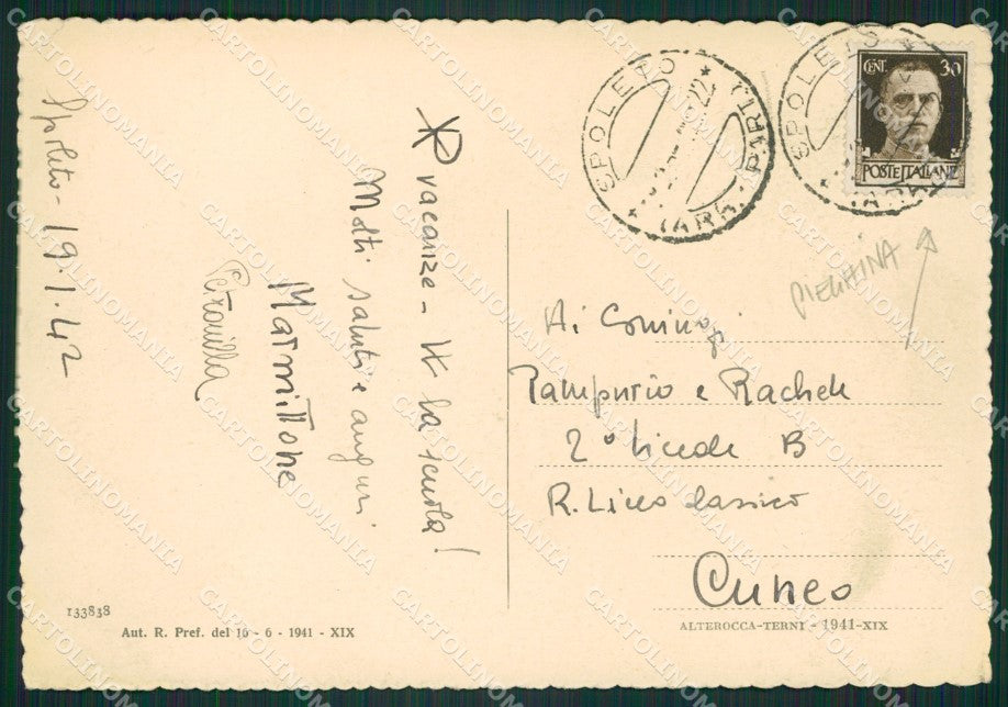 Perugia Spoleto FG cartolina ZKM6961 – retro