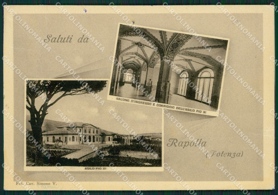 Potenza Rapolla PIEGHINE FG cartolina ZKM6971 – fronte