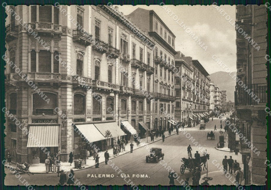 Palermo Città Auto Carrozza FG cartolina ZKM6976 – fronte