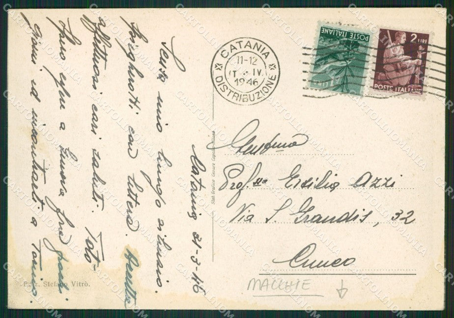 Catania Città MACCHIE FG cartolina ZKM6981 – retro