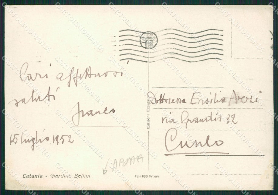 Catania Città ABRASA FG cartolina ZKM6982 – retro