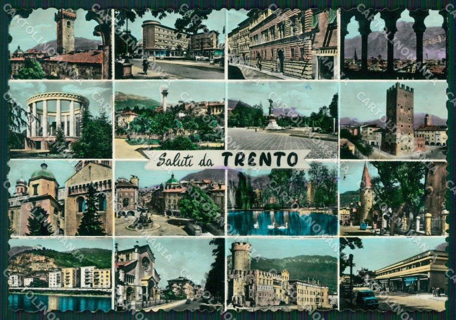 Trento Città Saluti da Foto FG cartolina ZKM6989 – fronte