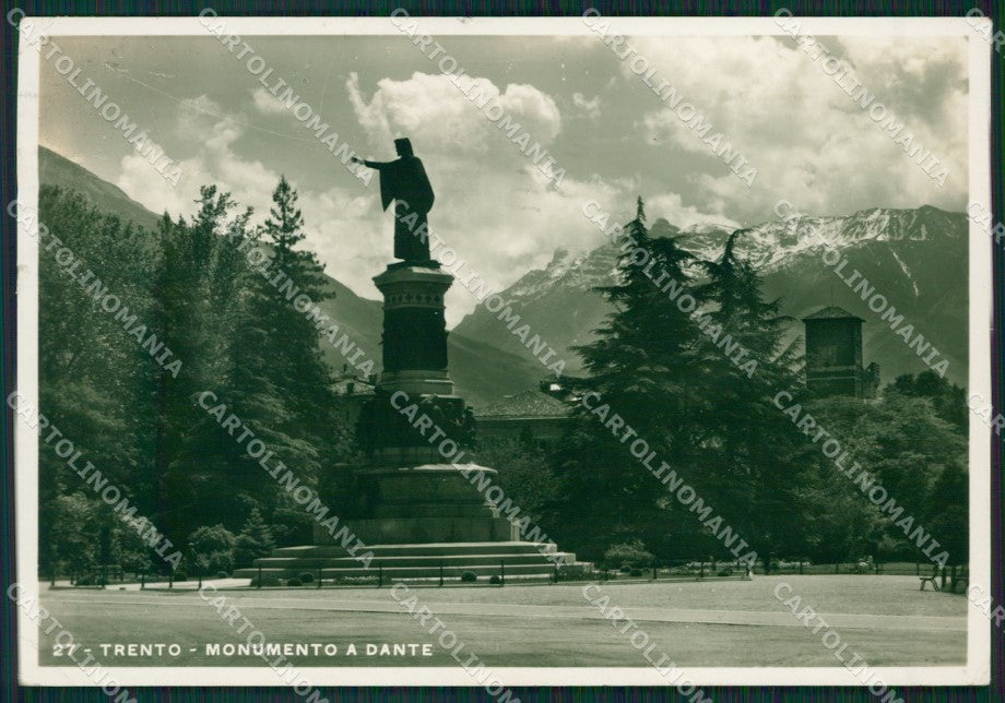 Trento Città Dante Foto FG cartolina ZKM6991 – fronte
