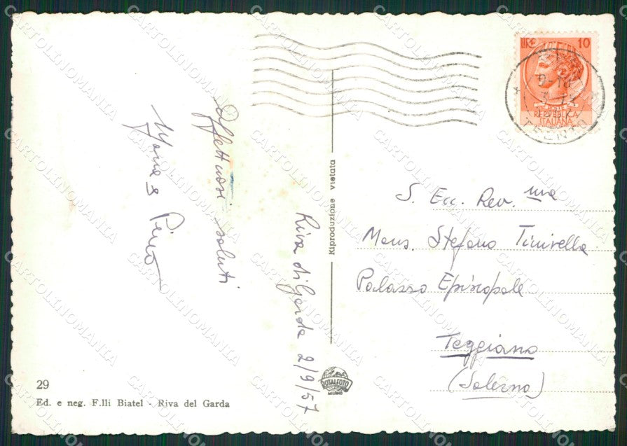 Trento Riva del Garda Foto FG cartolina ZKM6994 – retro
