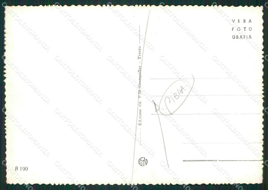 Trento Levico PIEGATA Foto FG cartolina ZKM6995 – retro