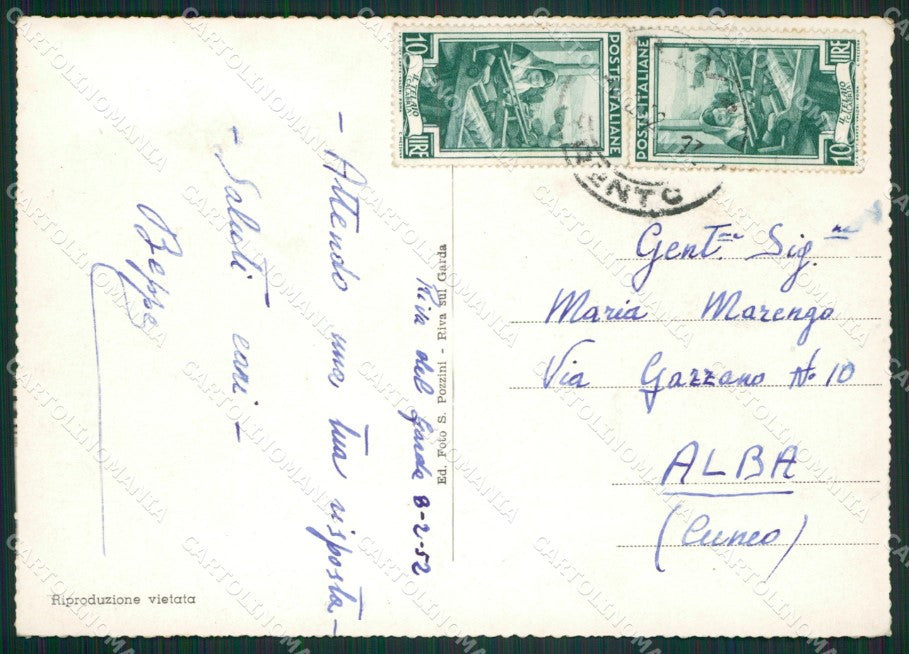 Trento Riva del Garda Foto FG cartolina ZKM7003 – retro