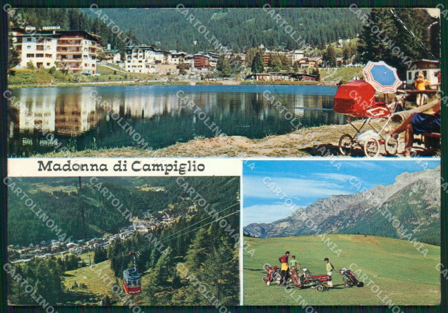 Trento Pinzolo Madonna di Campiglio PIEGA Foto FG cartolina ZKM7026 – fronte