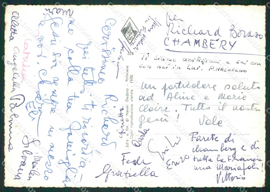 Trento Primiero Pieve Transacqua Foto FG cartolina ZKM7030 – retro