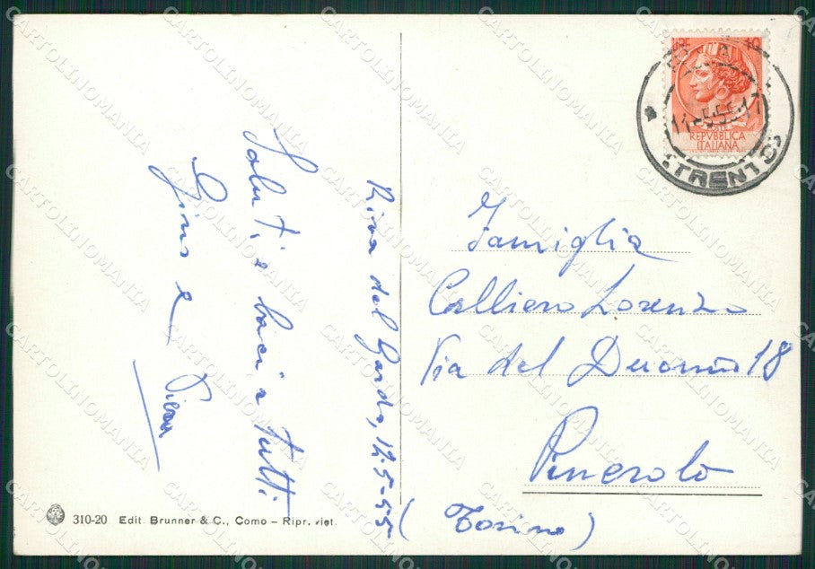 Trento Riva del Garda Foto FG cartolina ZKM7032 – retro