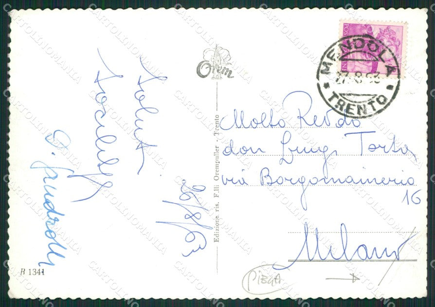 Trento Mendola Passo di PIEGA Foto FG cartolina ZKM7036 – retro