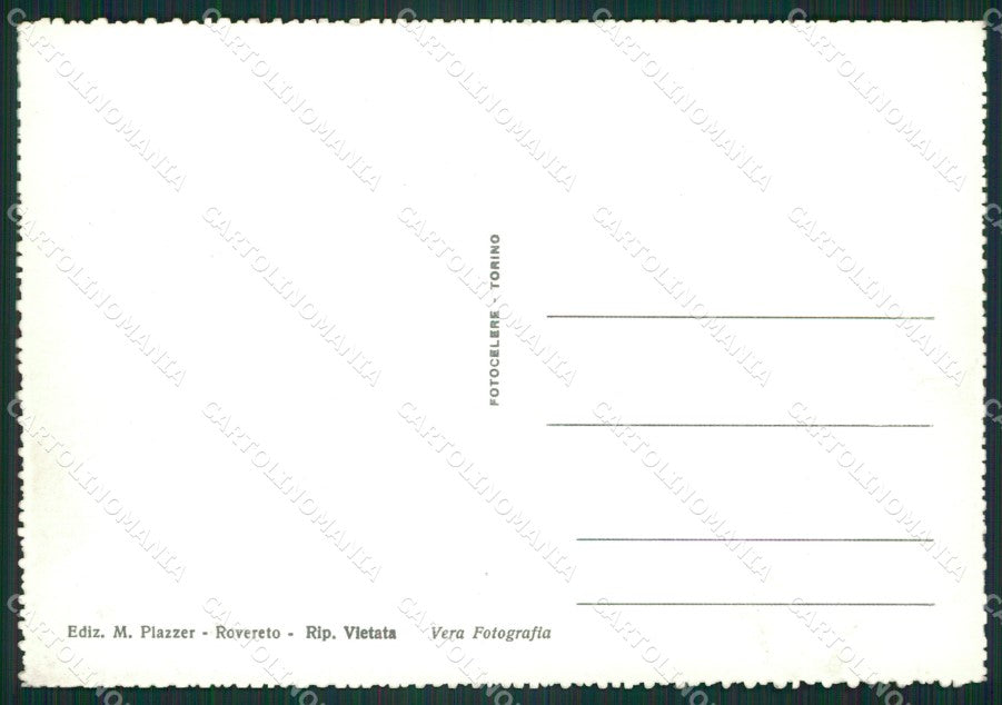 Trento Rovereto Fontana Foto FG cartolina ZKM7039 – retro