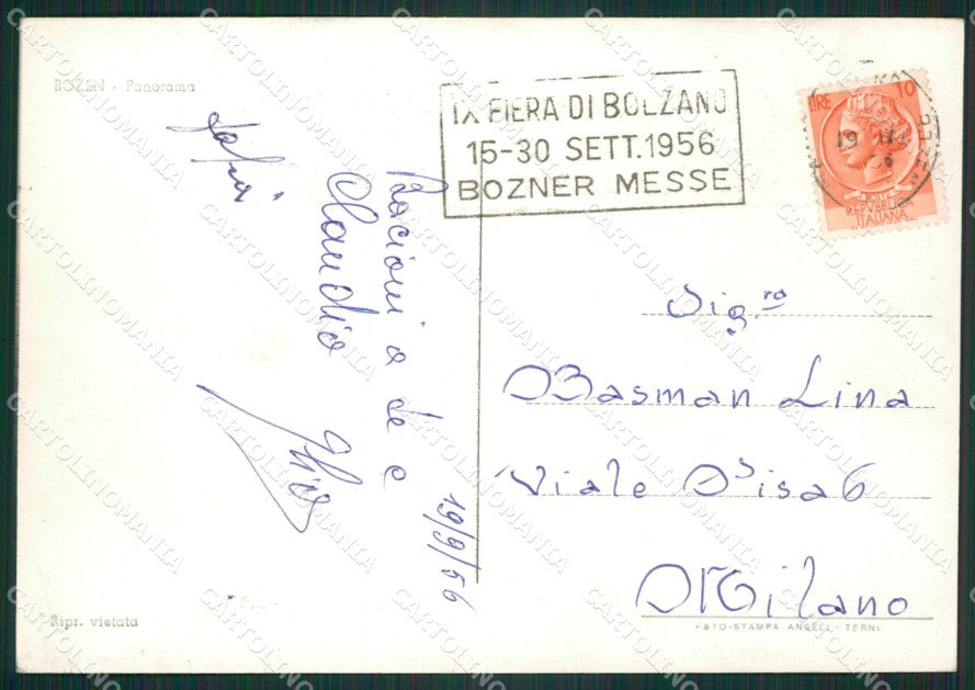 Bolzano Città Foto FG cartolina ZKM7046 – retro
