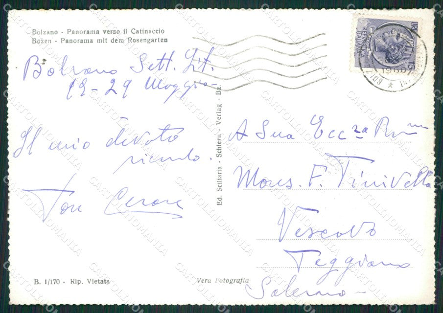 Bolzano Città Foto FG cartolina ZKM7048 – retro