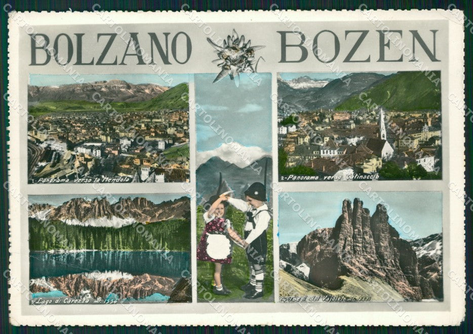 Bolzano Città PIEGA Foto FG cartolina ZKM7050 – fronte