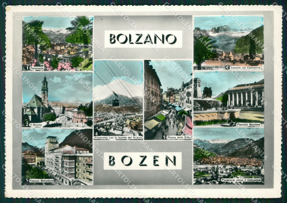 Bolzano Città PIEGA Foto FG cartolina ZKM7053 – fronte