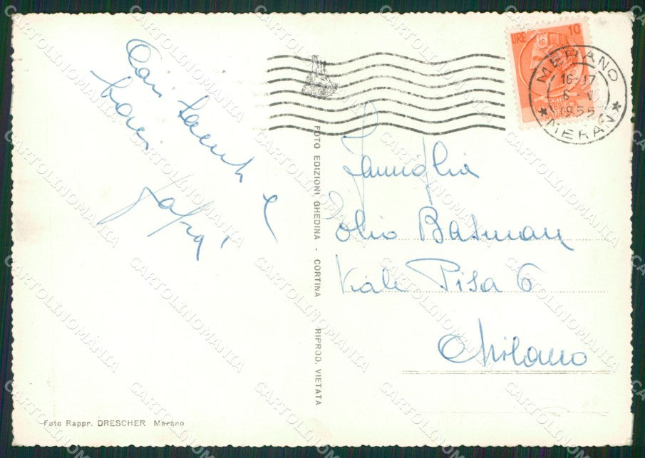 Bolzano Merano Auto Foto FG cartolina ZKM7061 – retro