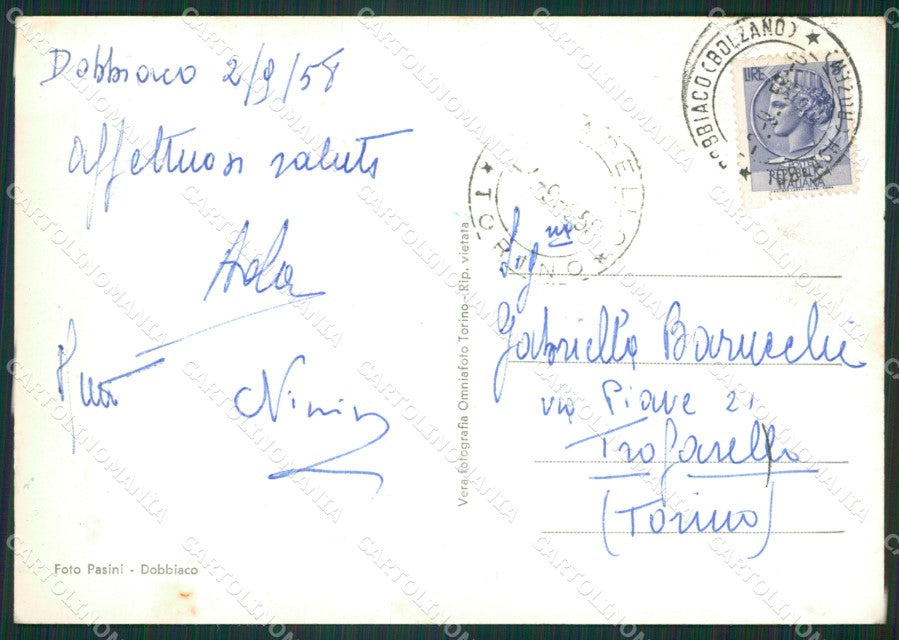 Bolzano Dobbiaco Foto FG cartolina ZKM7069 – retro