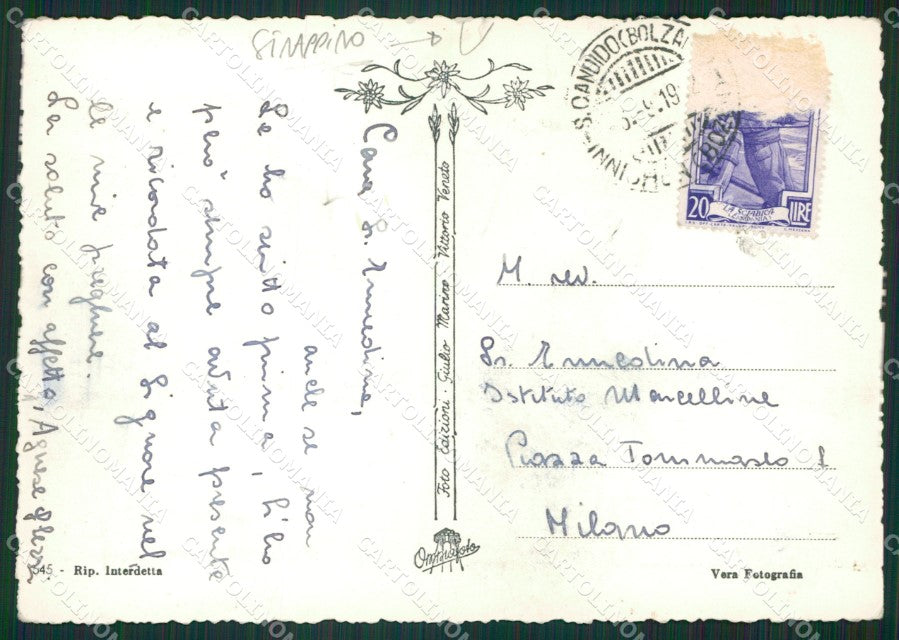 Bolzano San Candido STRAPPINO Foto FG cartolina ZKM7073 – retro