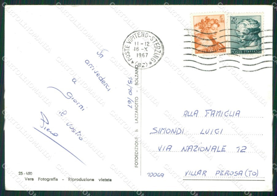 Bolzano Brennero Saluti da Foto FG cartolina ZKM7080 – retro