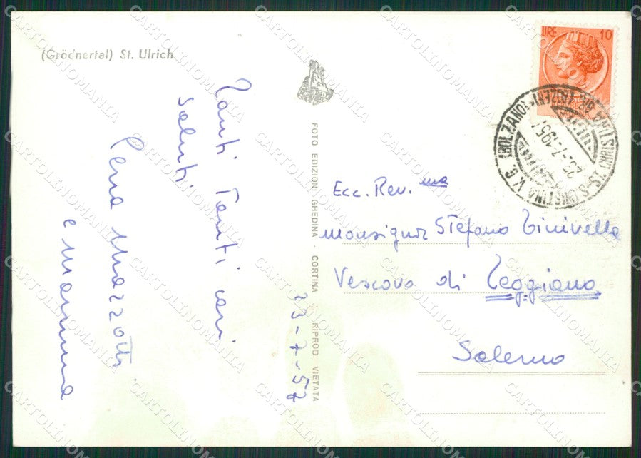 Bolzano Ortisei Foto FG cartolina ZKM7082 – retro