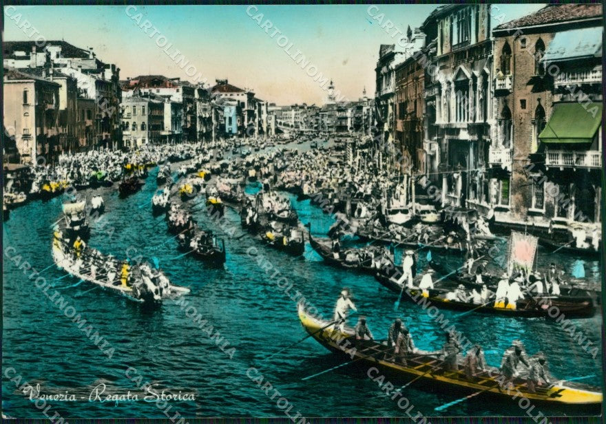 Venezia Città Regata ABRASA Foto FG cartolina ZKM7083 – fronte