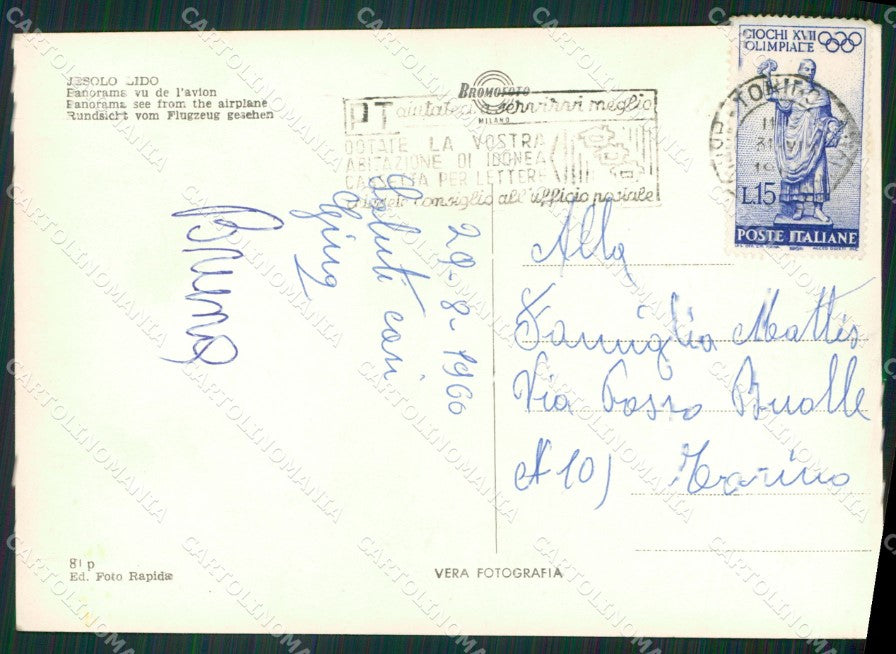Venezia Jesolo Lido di Foto FG cartolina ZKM7089 – retro