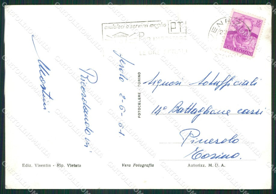Venezia Jesolo Lido di Saluti da Foto FG cartolina ZKM7102 – retro