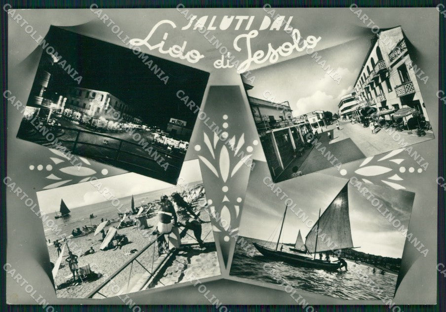 Venezia Jesolo Lido di Saluti da Foto FG cartolina ZKM7105 – fronte