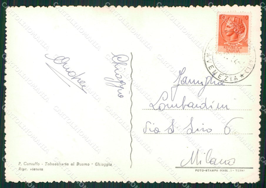 Venezia Chioggia Foto FG cartolina ZKM7107 – retro